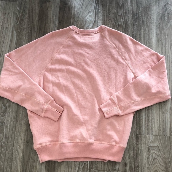 NWT The Great. College Alpine Graphic Sweatshirt in Cameo Pink XS - Picture 7 of 7
